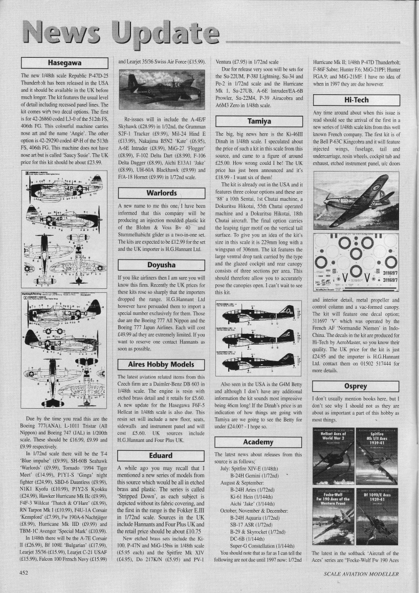 Scale Aviation Modeller International 1996-08